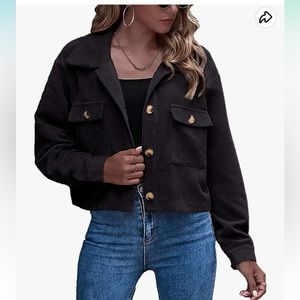 Black velvety jacket